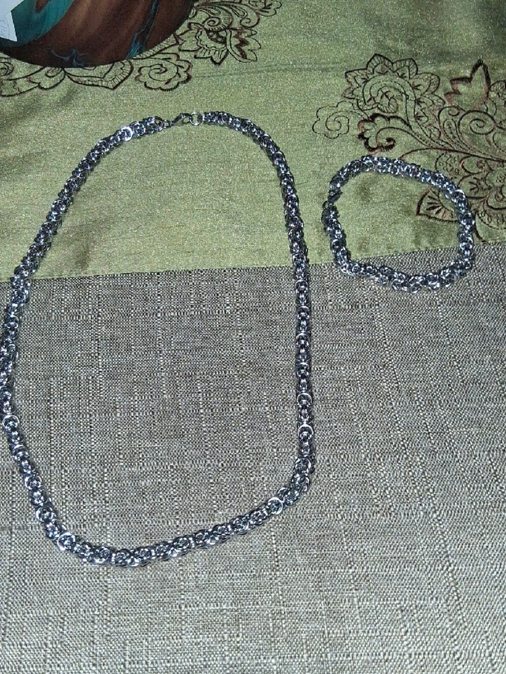 Unisex Stainless Steel Rope Chain 26in. Necklace &10 in. Bracelet Set - Silver